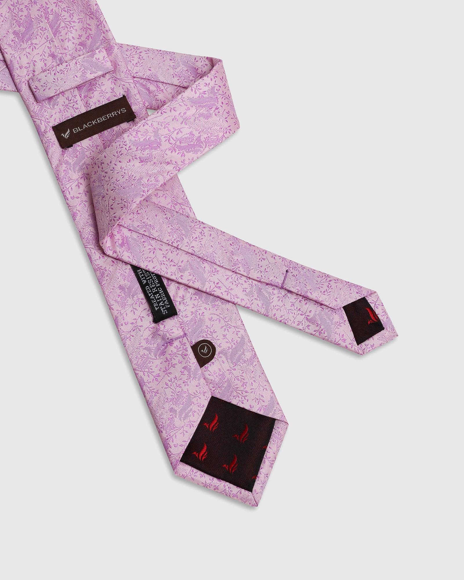 Silk Blossom Pink Printed Tie - Spera