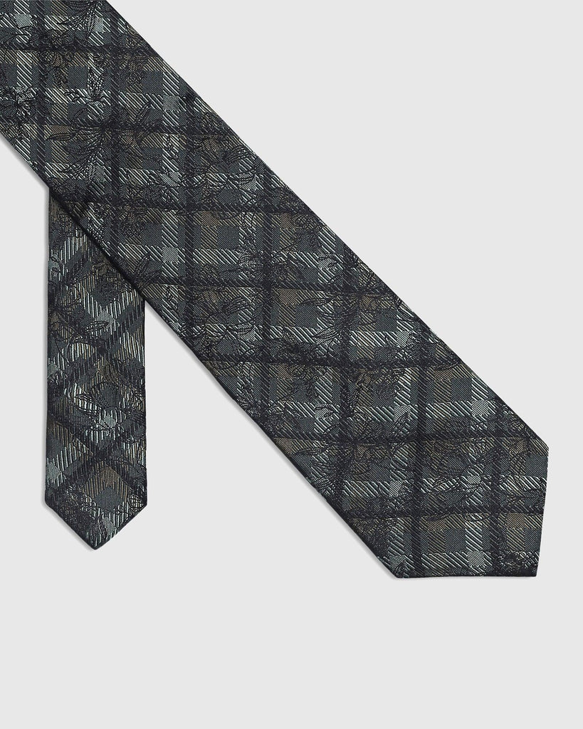 Silk Dark Green Printed Tie - Saver