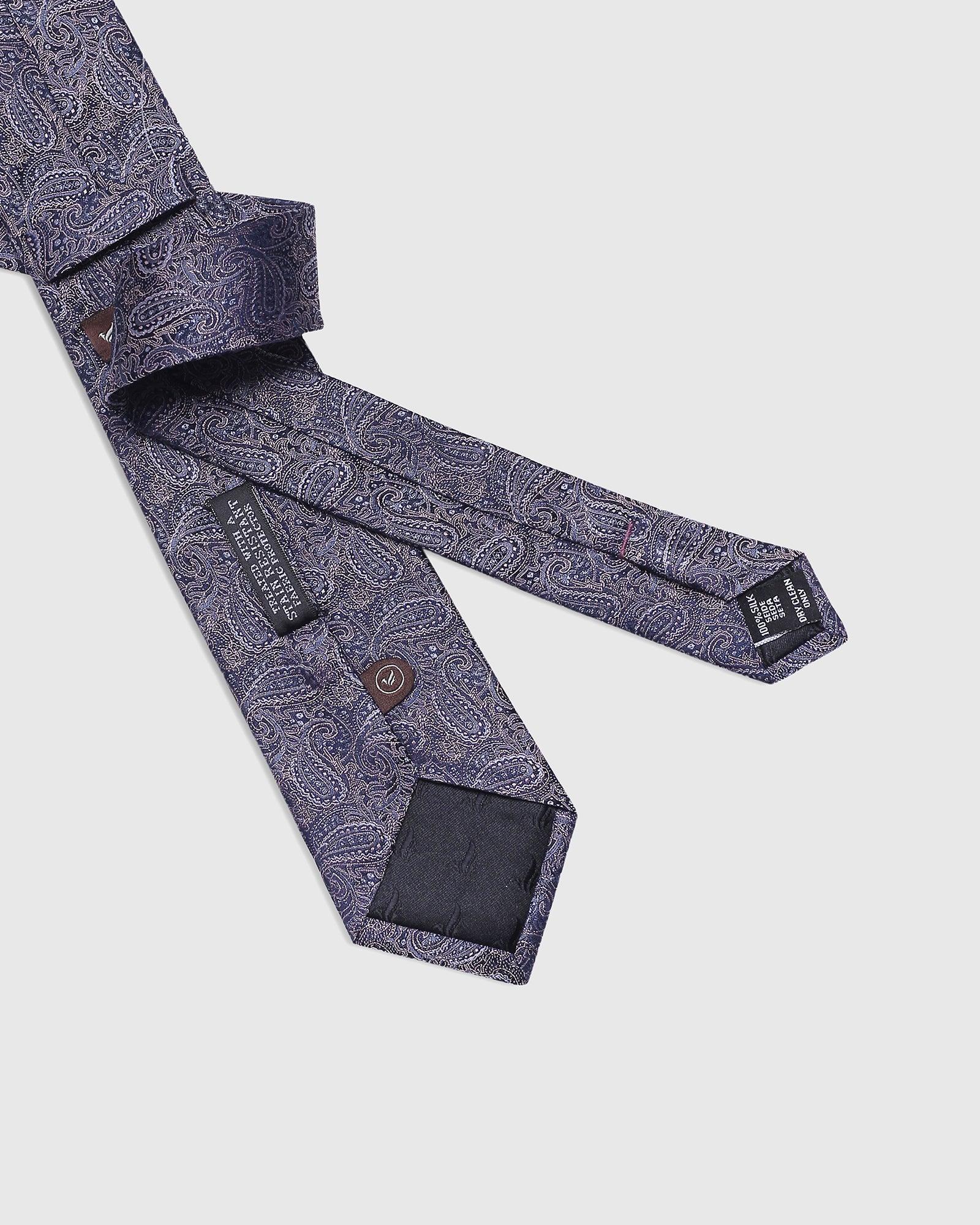 Silk Lavender Printed Tie - Sayne