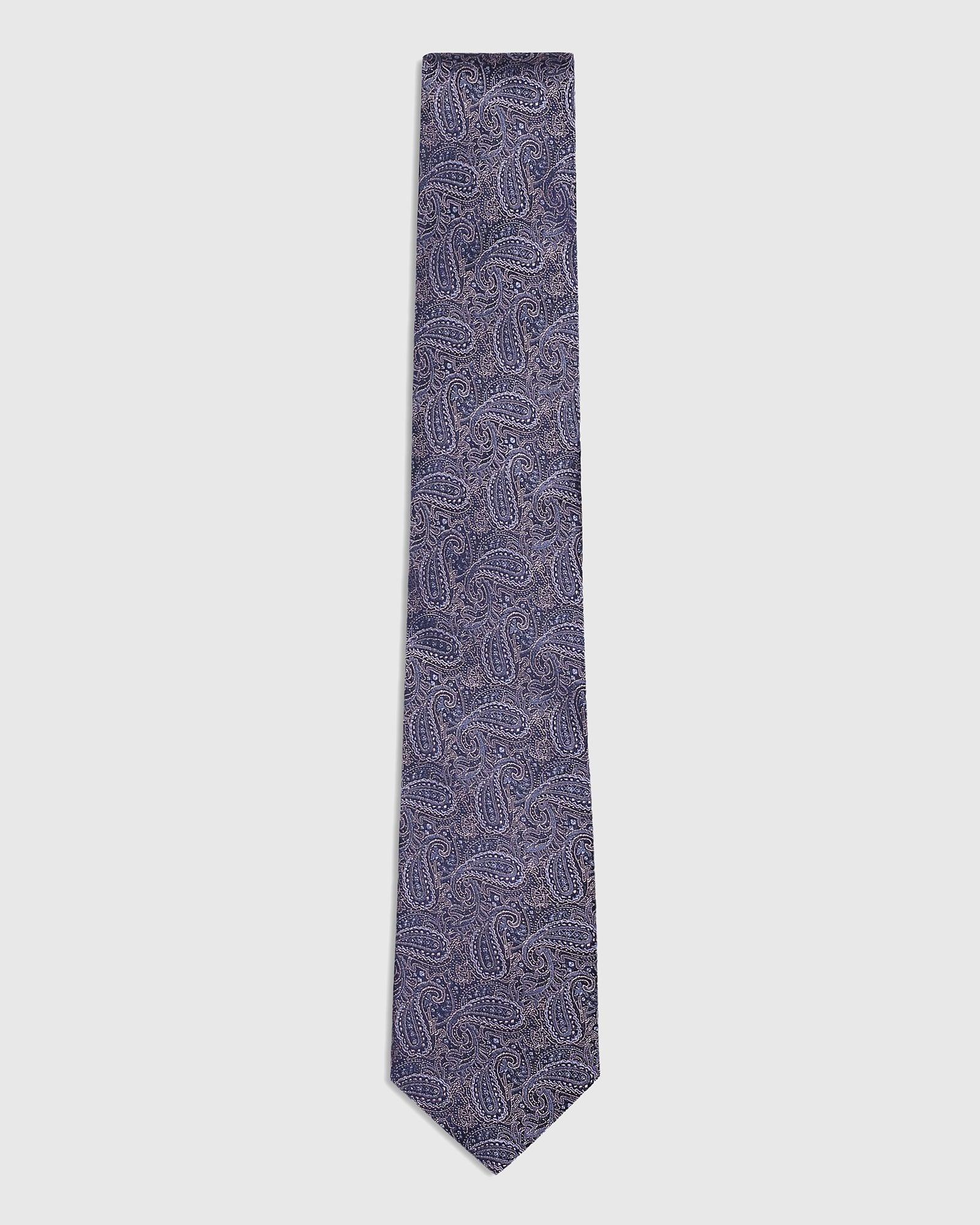 Silk Lavender Printed Tie - Sayne