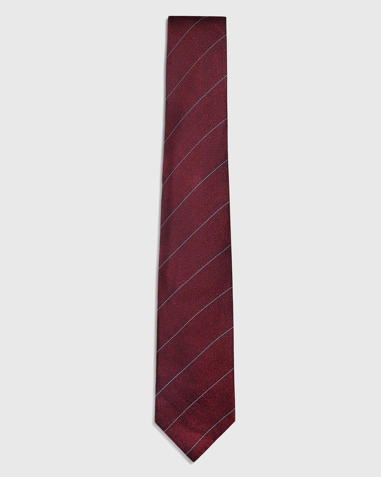 Silk Maroon Grindle Printed Tie - Serley