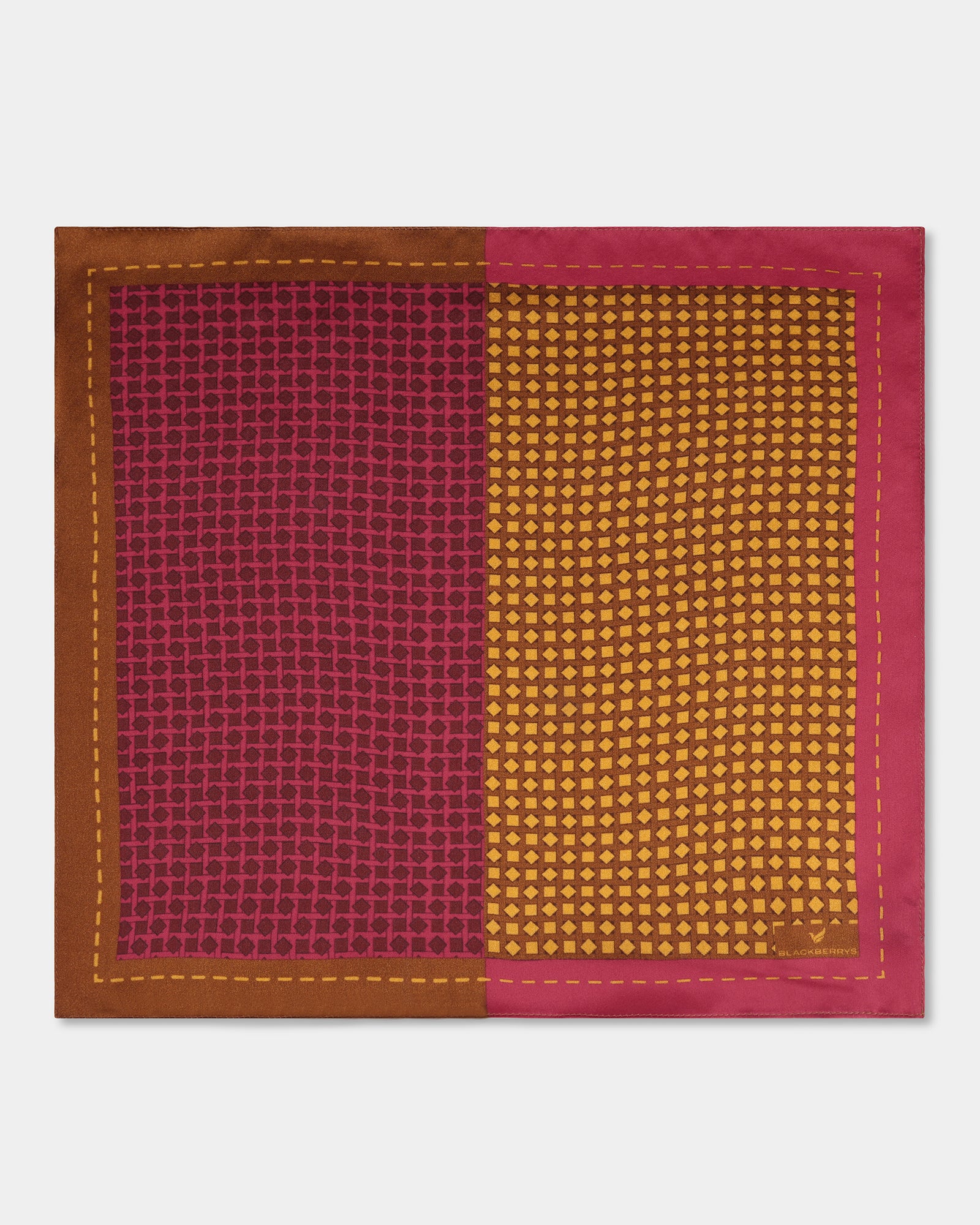 Accessories Regular Fit 2 Ways Print Pocket Square