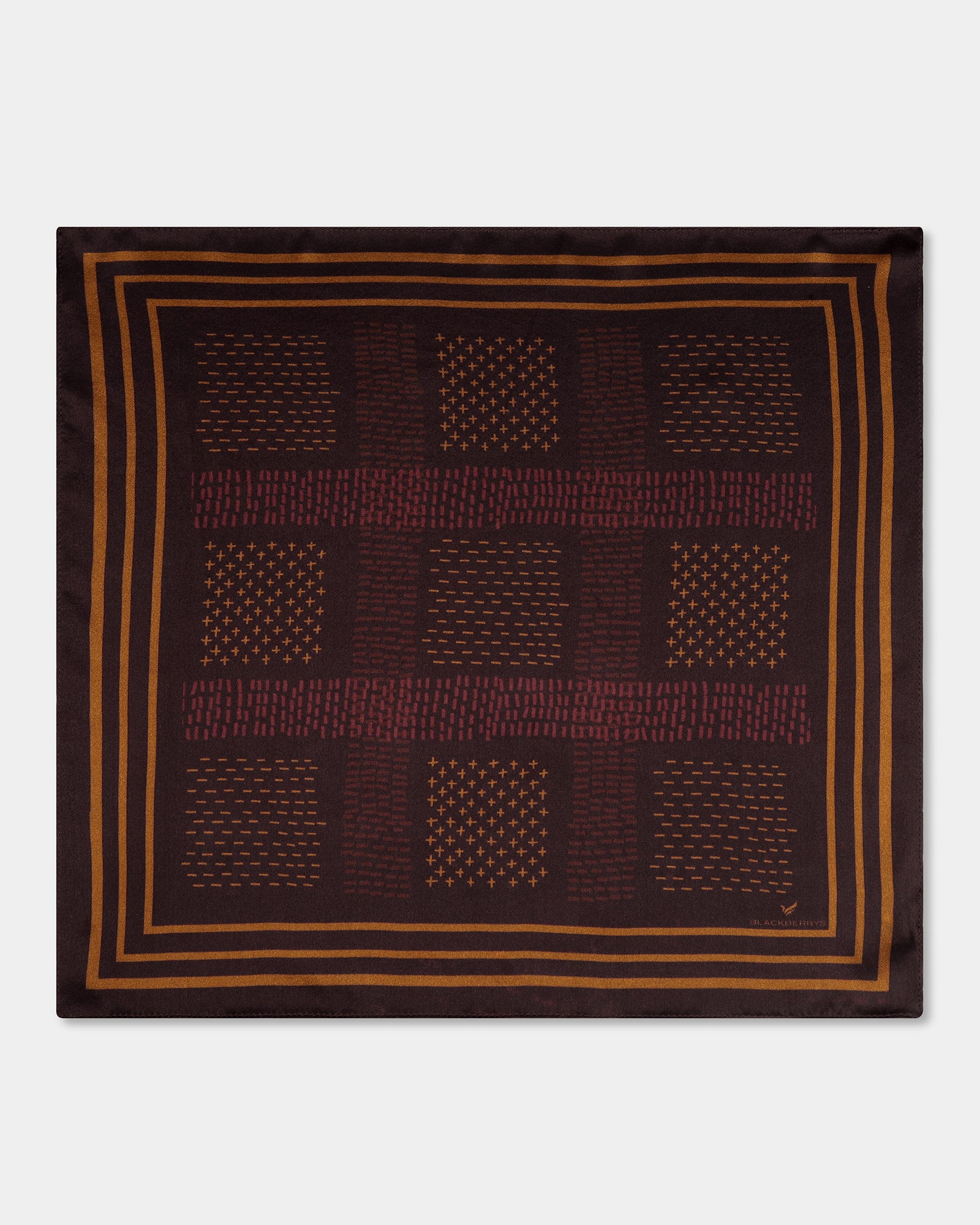 Accessories Regular Fit All Over Print Pocket Square