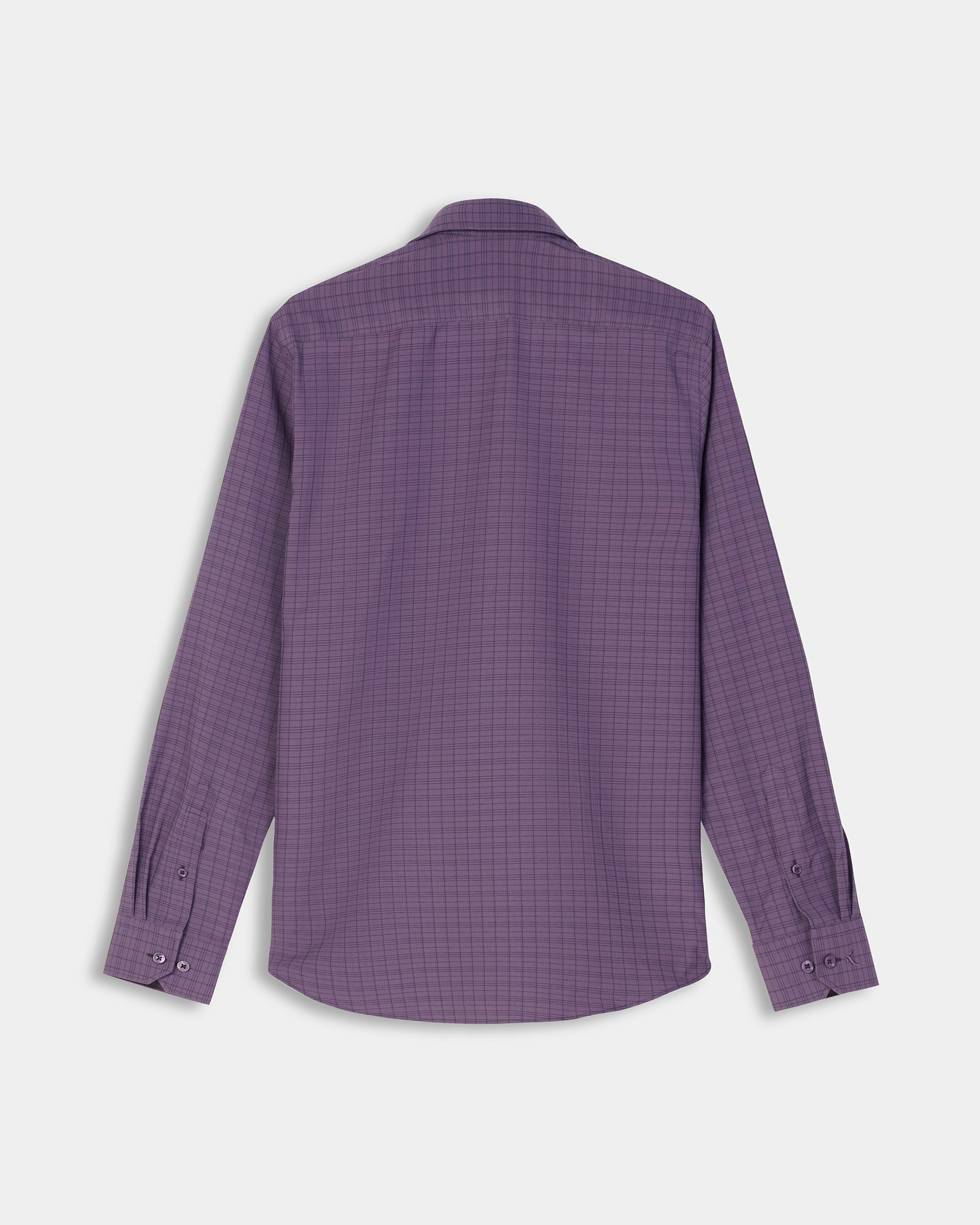 Purple Non Iron Check Shirt - Eloy