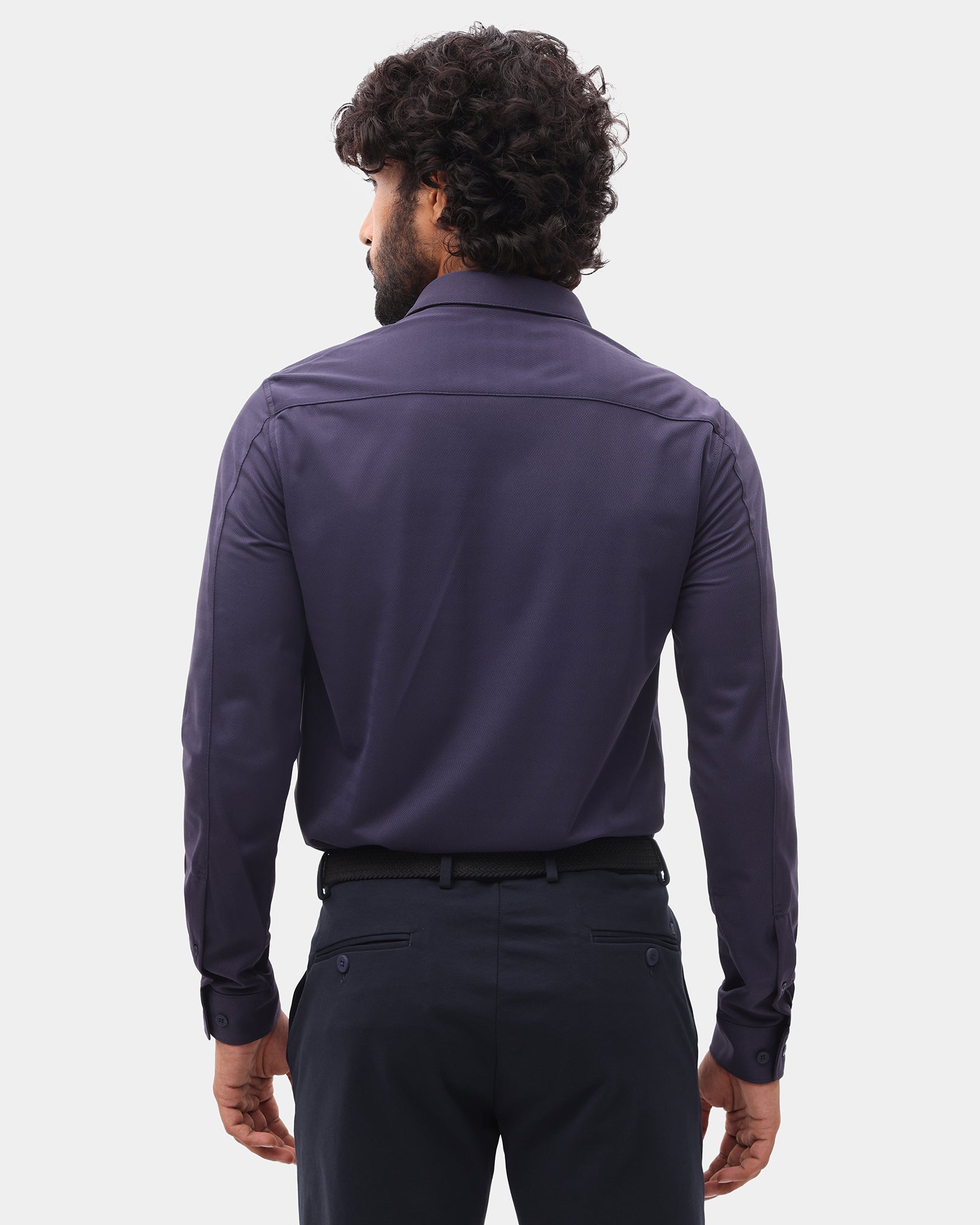 Purple TechPro Stripe Shirt - Keish