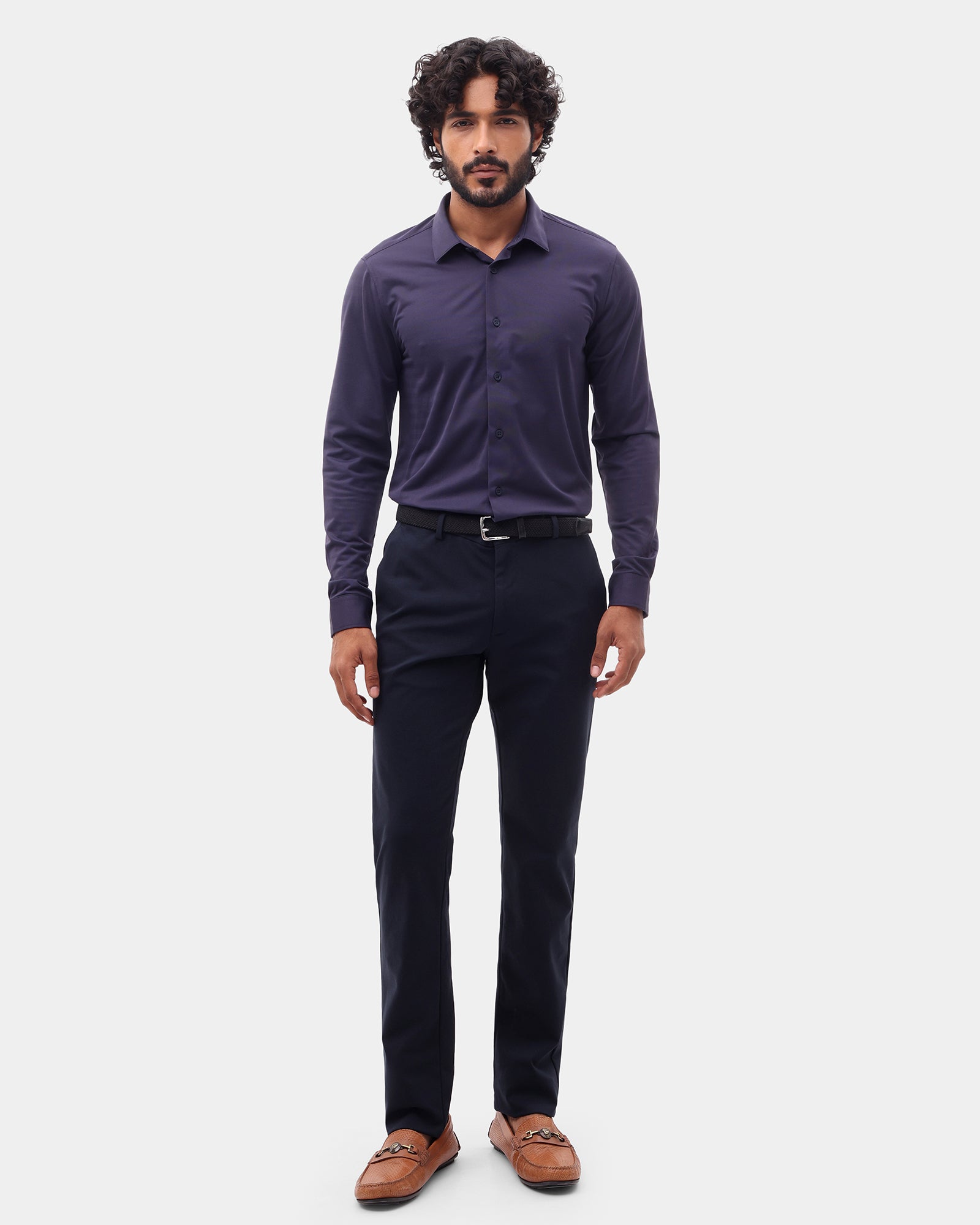 Purple TechPro Stripe Shirt - Keish