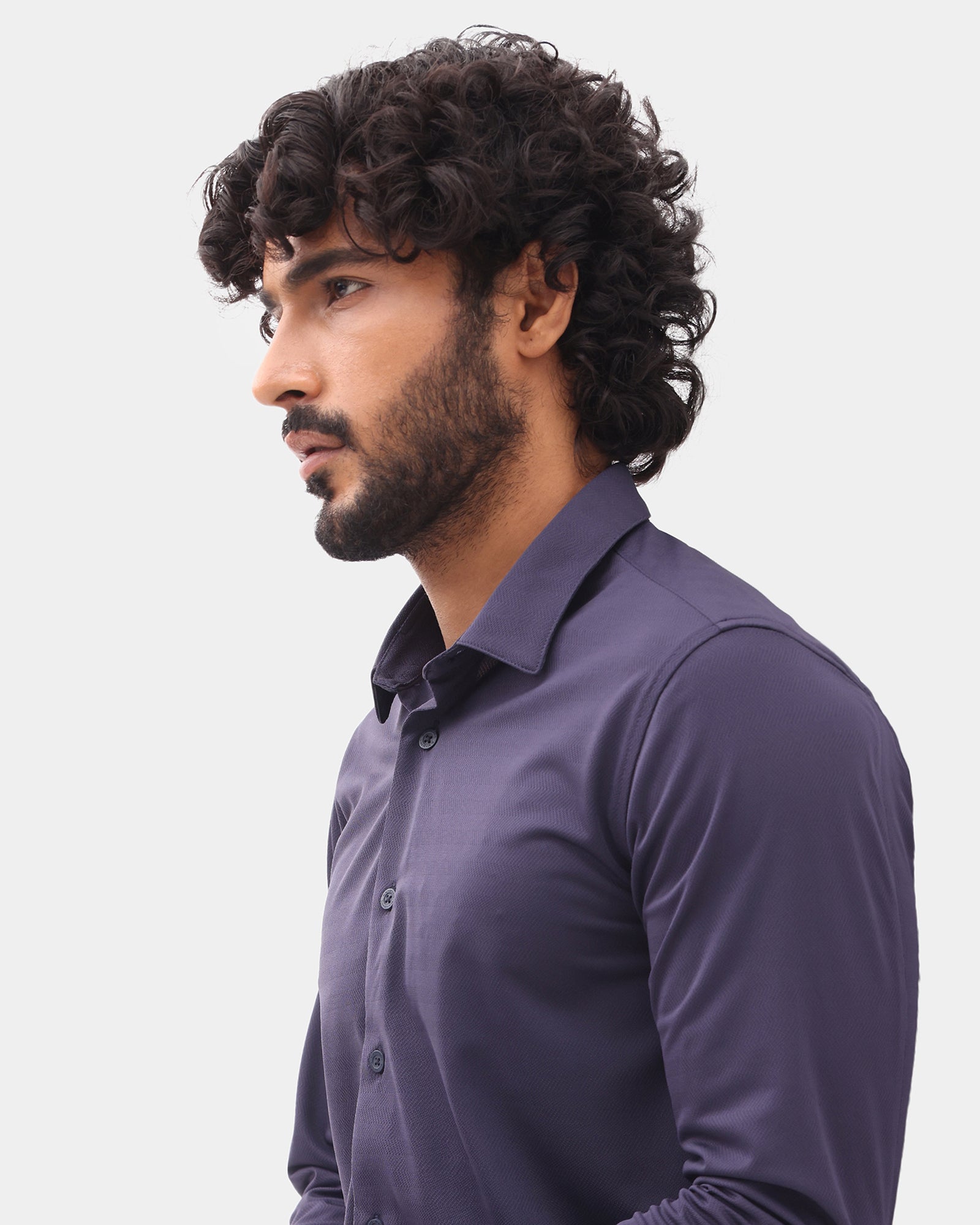 Purple TechPro Stripe Shirt - Keish