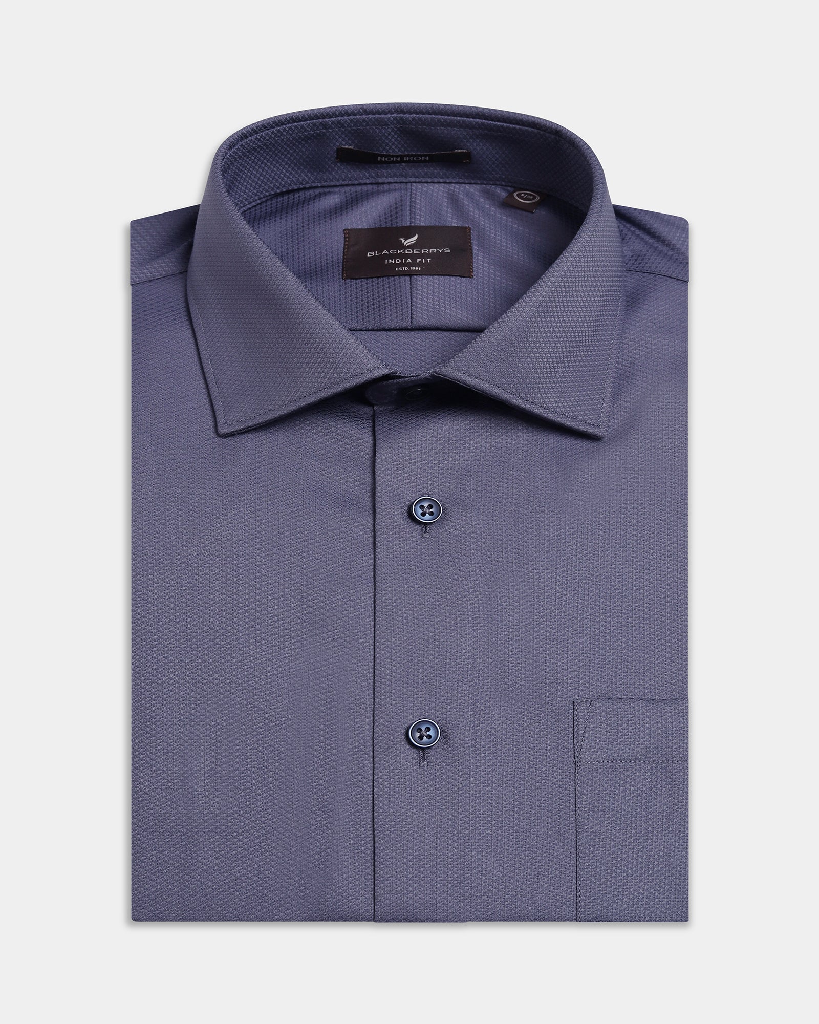 Purple Unwrinkle Textured Shirt - P31