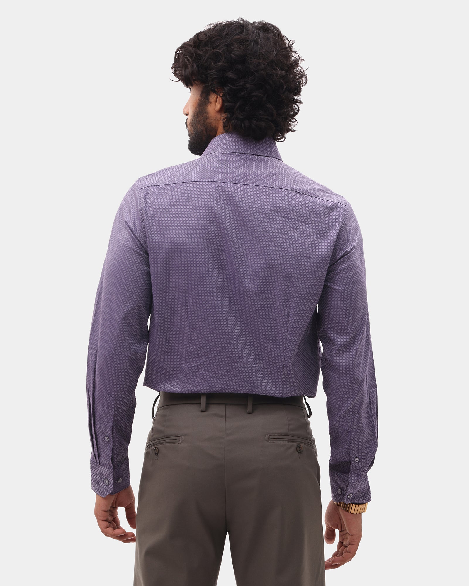 Purple Textured Shirt - Soben