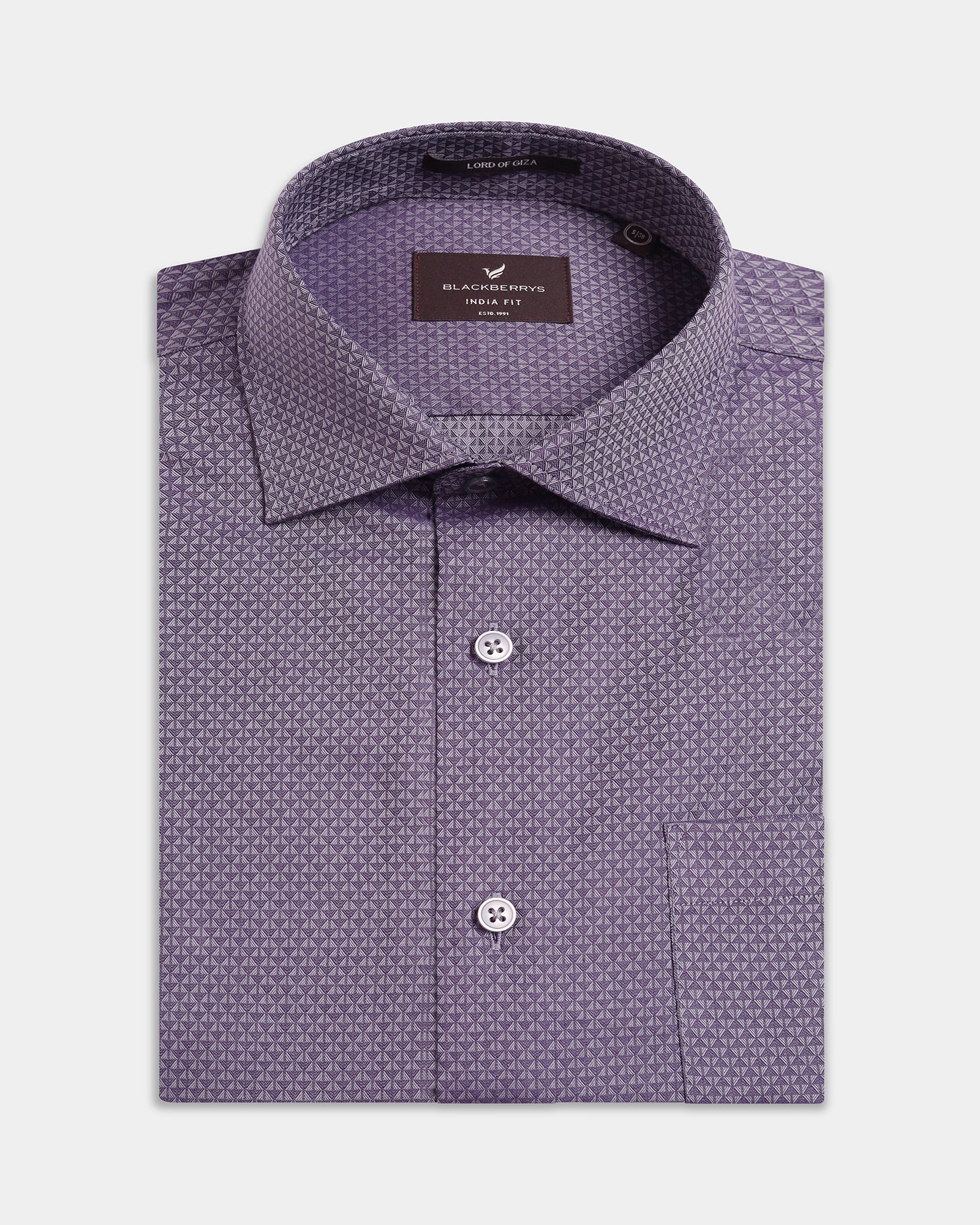 Purple Textured Shirt - Soben