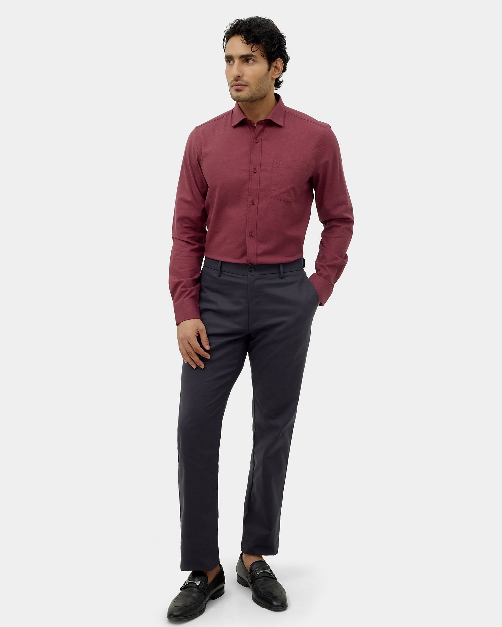 Red Solid Shirt - Ariss