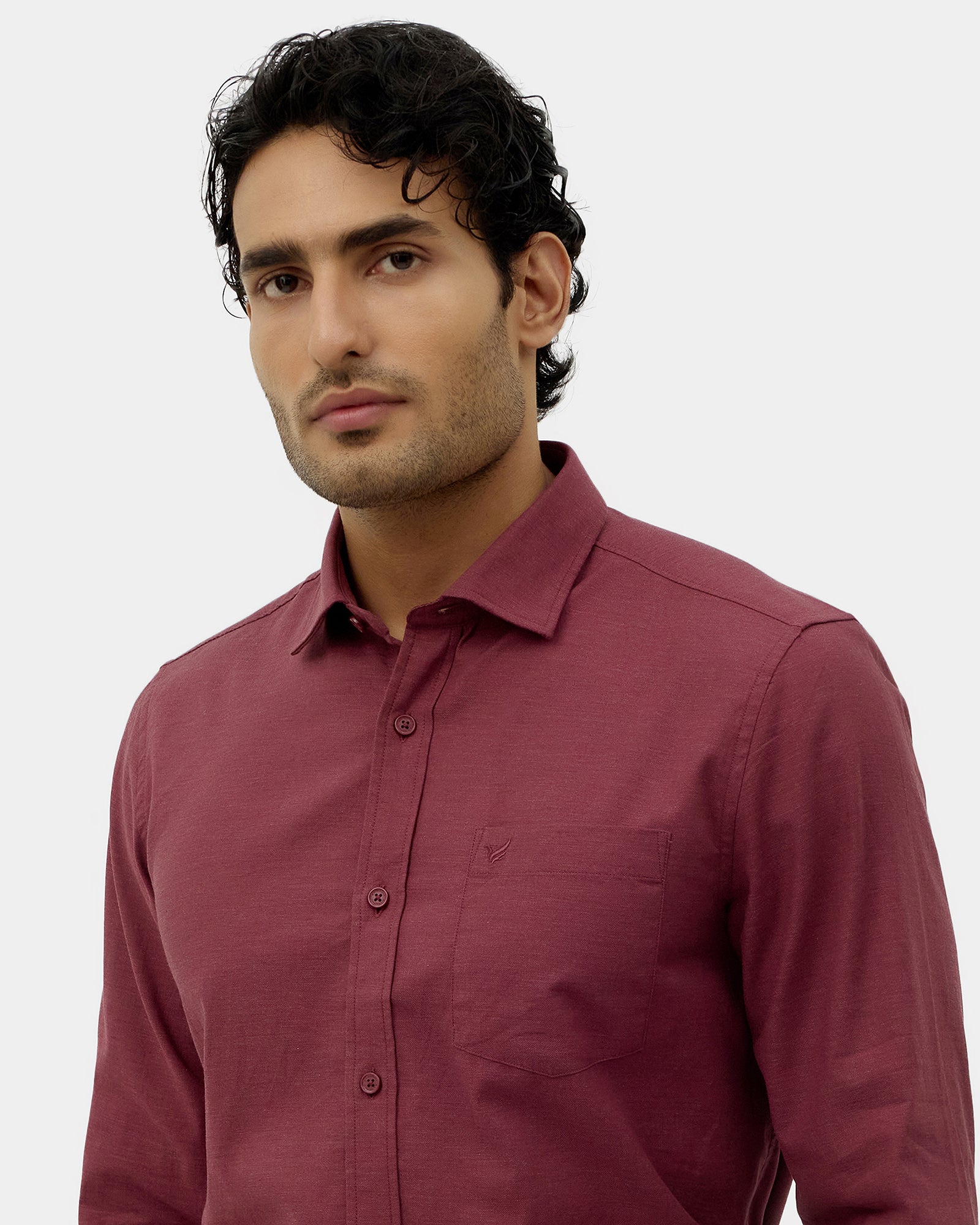 Red Solid Shirt - Ariss