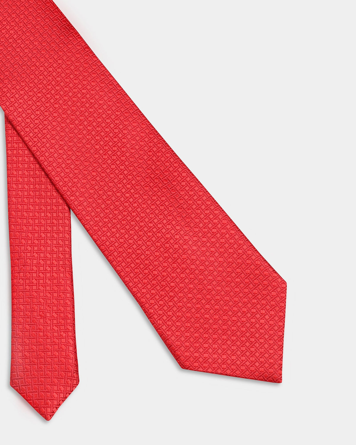 Red Textured Tie - Bilbao