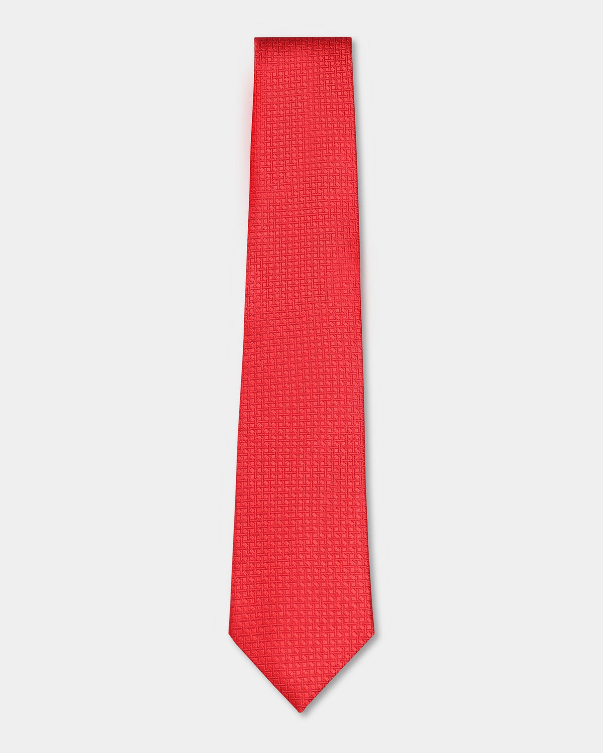 Red Textured Tie - Bilbao