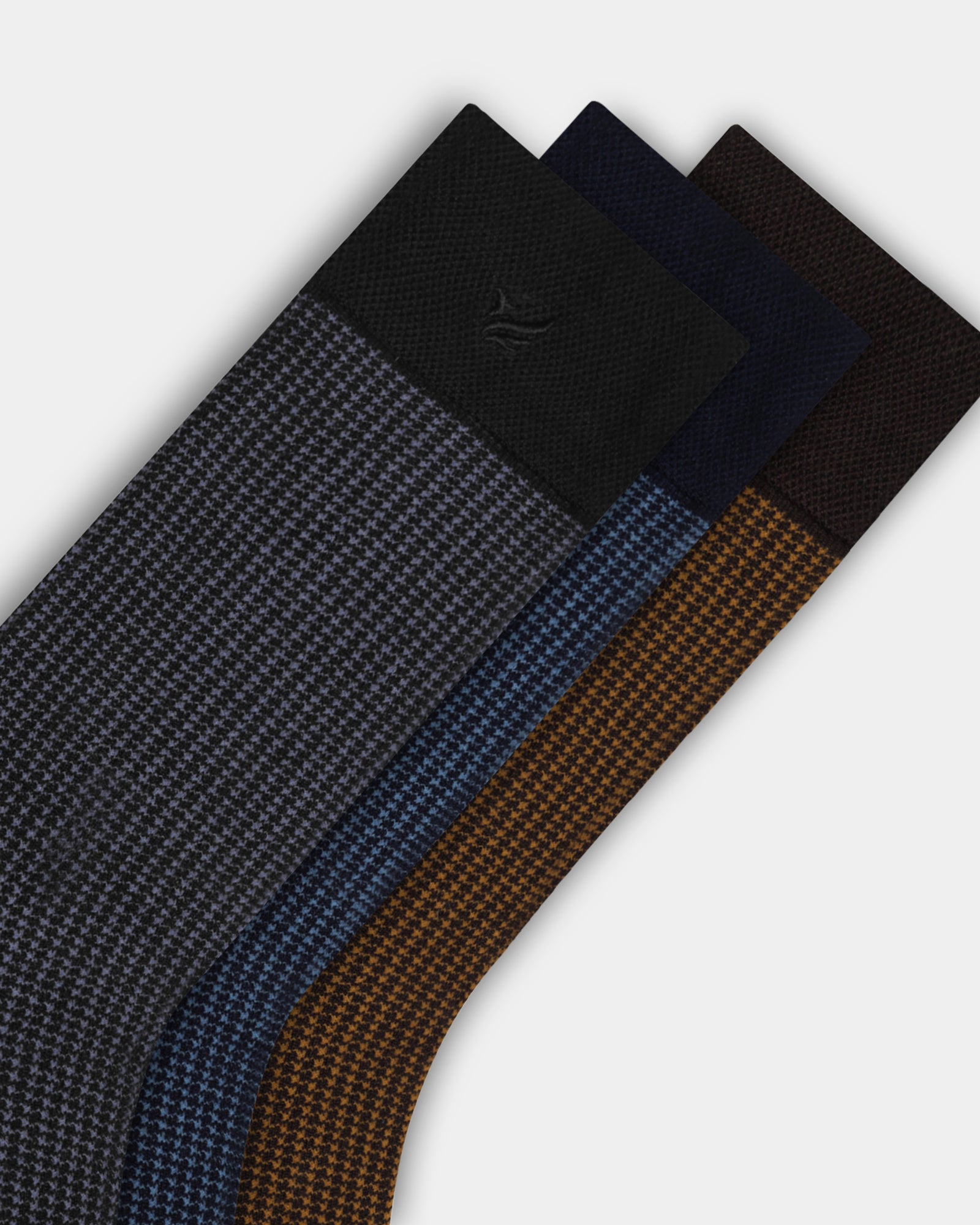 Mercerised Cotton Crew Length Socks Pack of 3 - Bryan