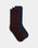 Mercerised Cotton Crew Length Socks Pack of 3 - Barsa