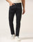 Slim Comfort Buff Fit Charcoal Textured Jeans - Abto