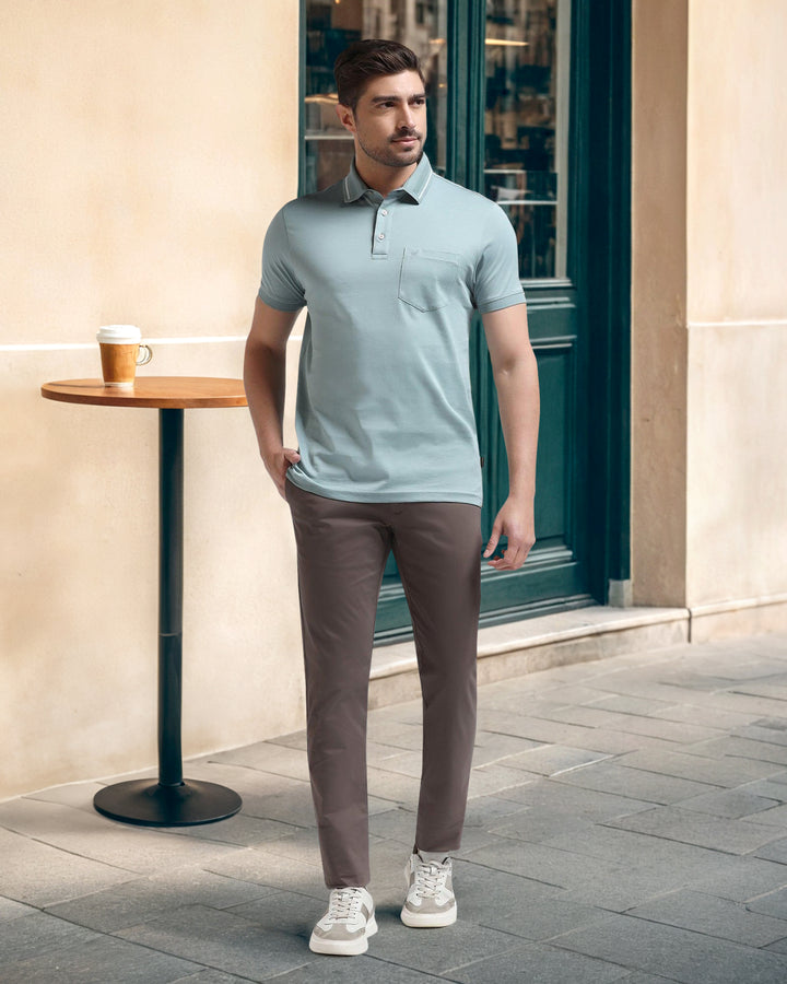 Slim Fit B-91 Casual Mouse Solid Khakis - Cultron