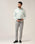 Slim Fit B-91 Formal Grey Textured Trouser - Steve