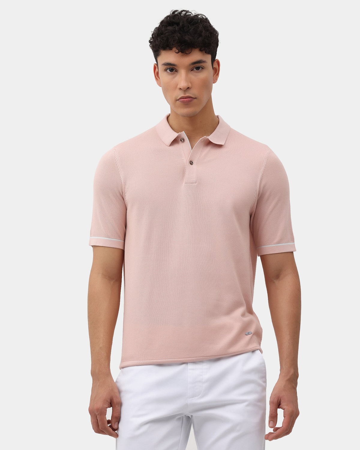 Smoky Pink Solid Polo - Zoler