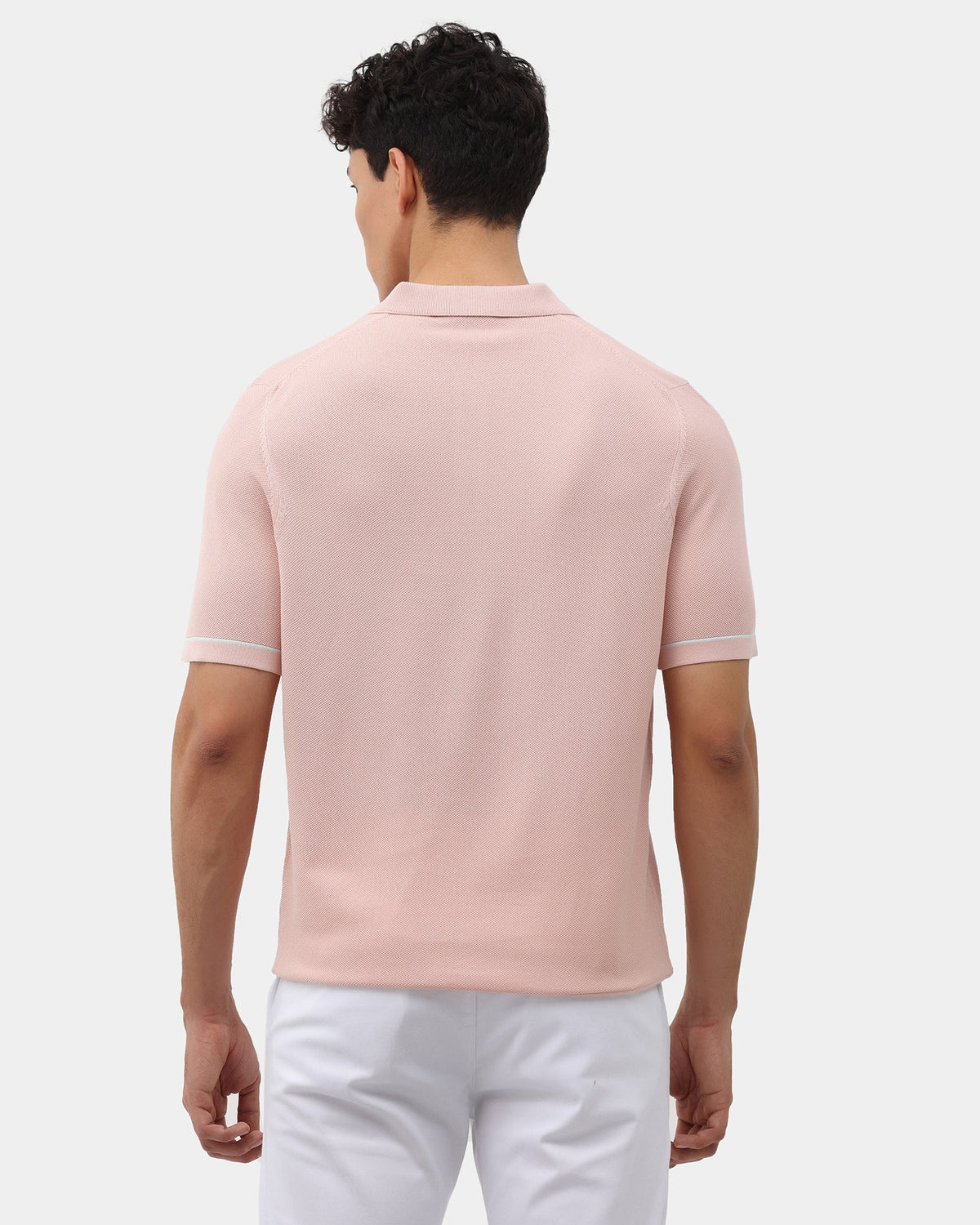 Smoky Pink Solid Polo - Zoler