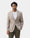 Stone Beige Solid Blazer - Juno