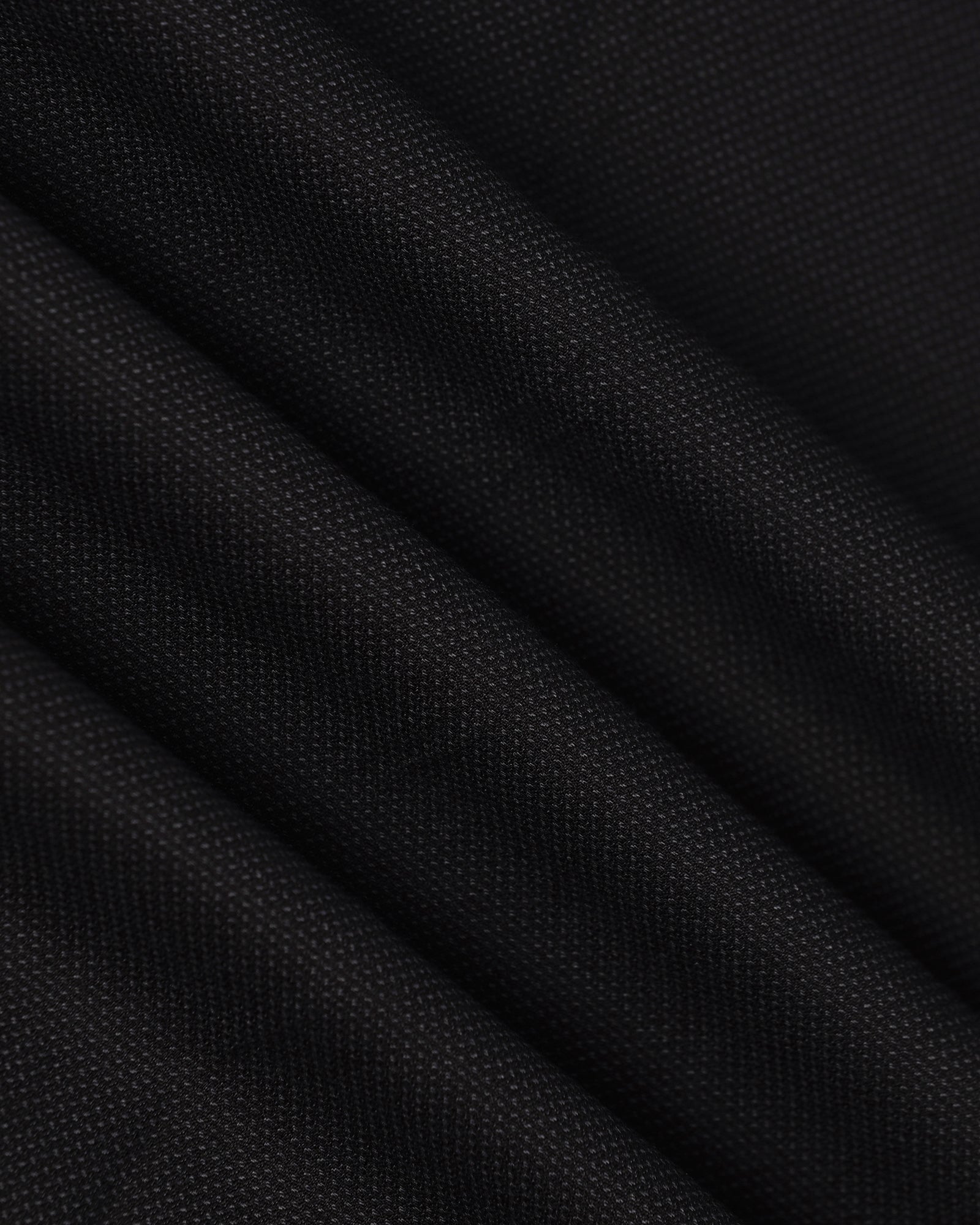 Straight B-90 Formal Black Textured Trouser - Otto