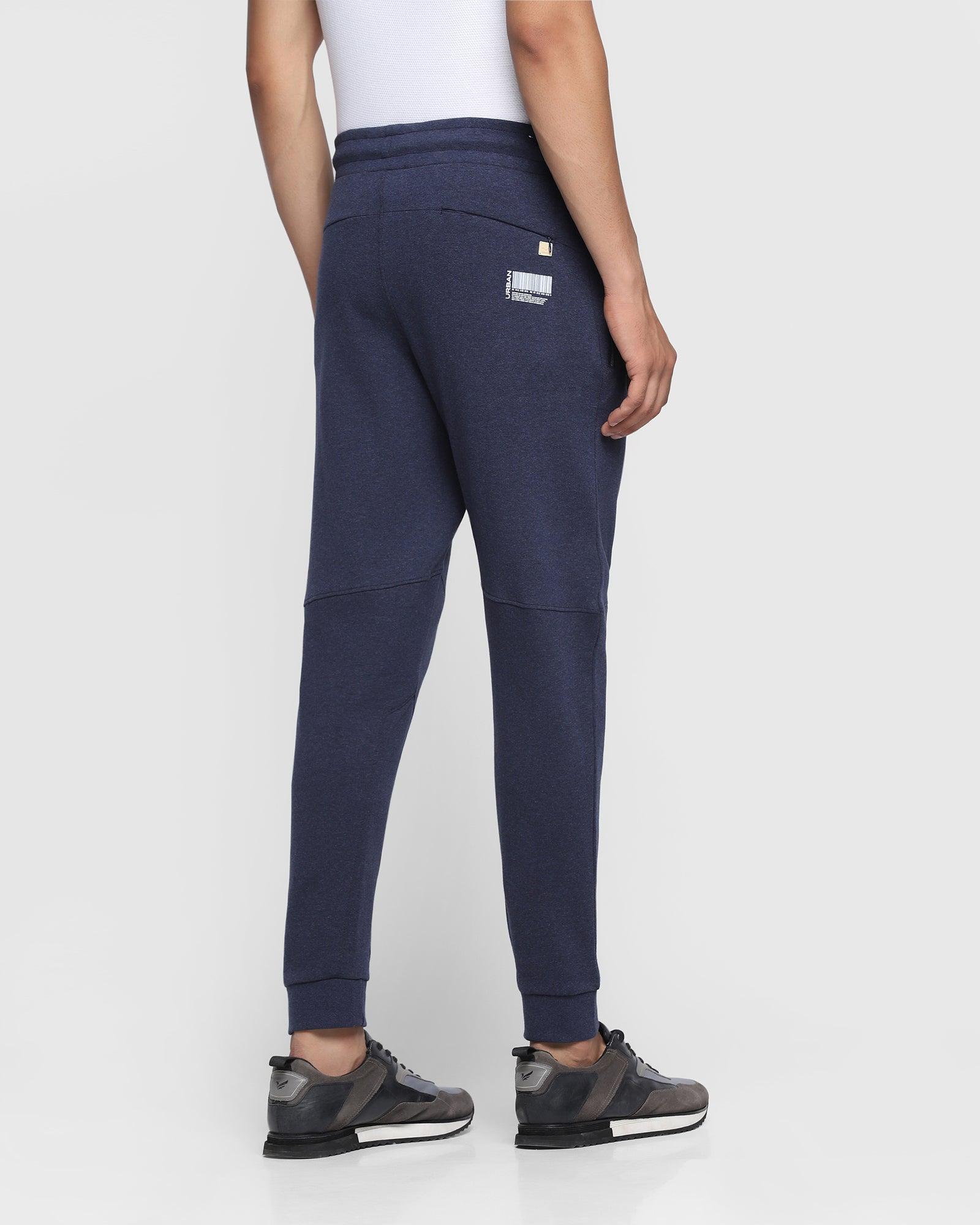 Casual Navy Solid Jogger - Menis