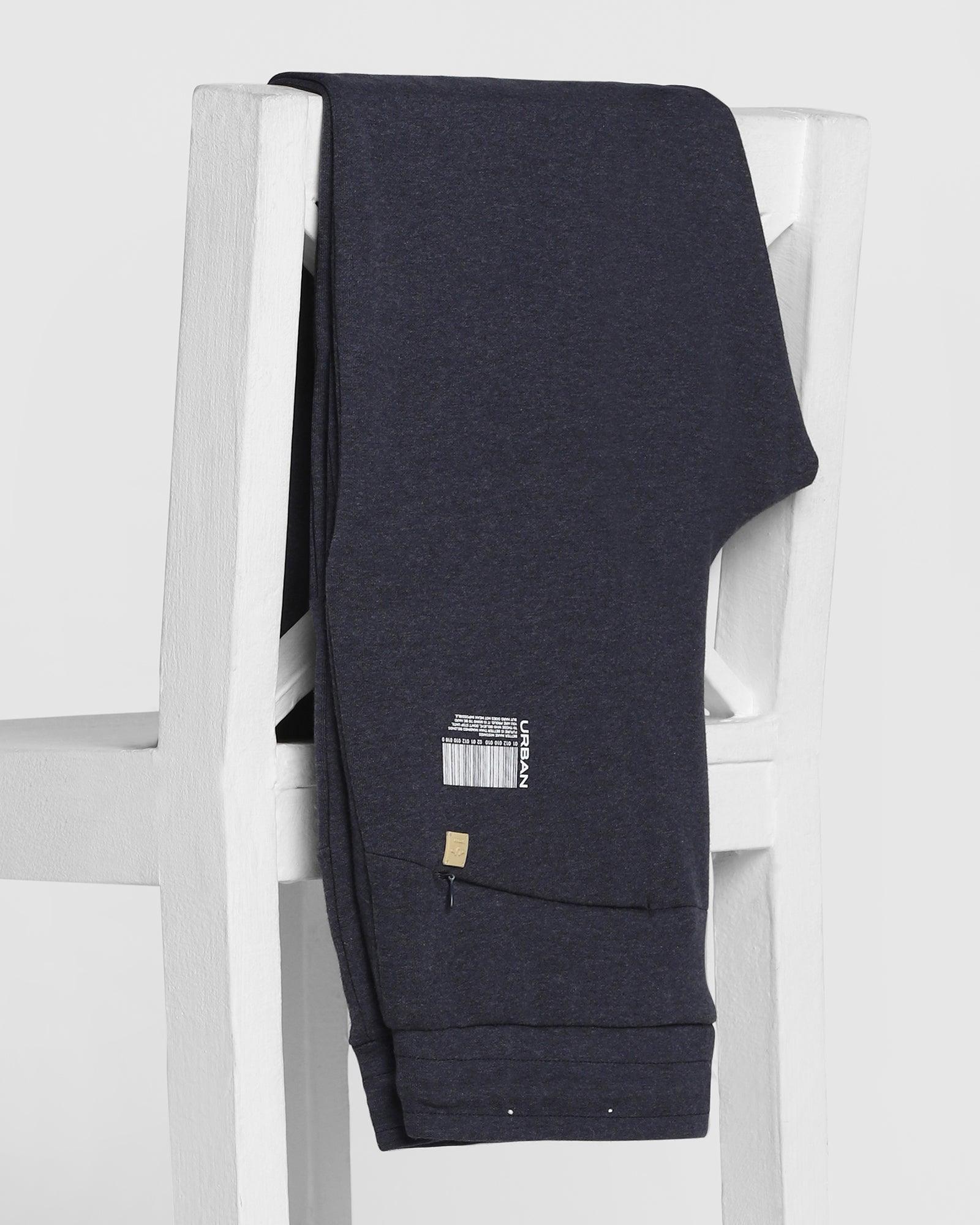Casual Navy Solid Jogger - Menis