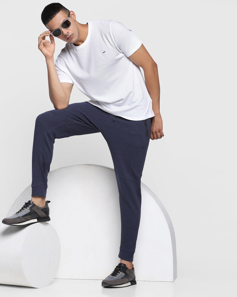 Casual Navy Solid Jogger - Menis