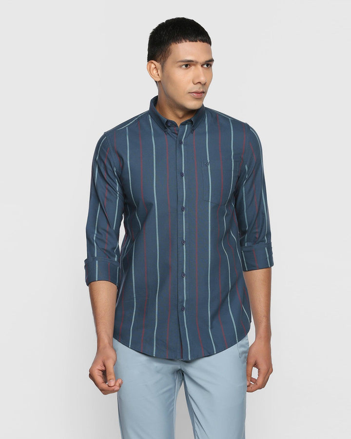 Casual Navy Striped Shirt - Seri