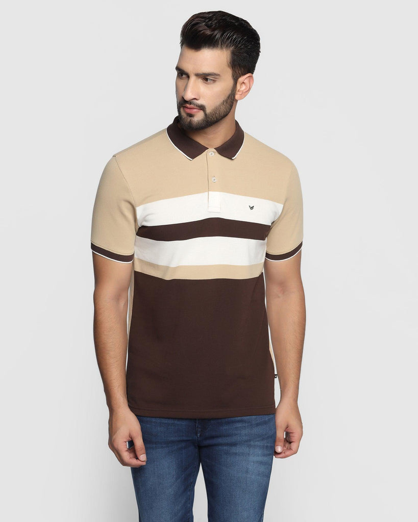 Polo Brown Striped T-Shirt - Madona