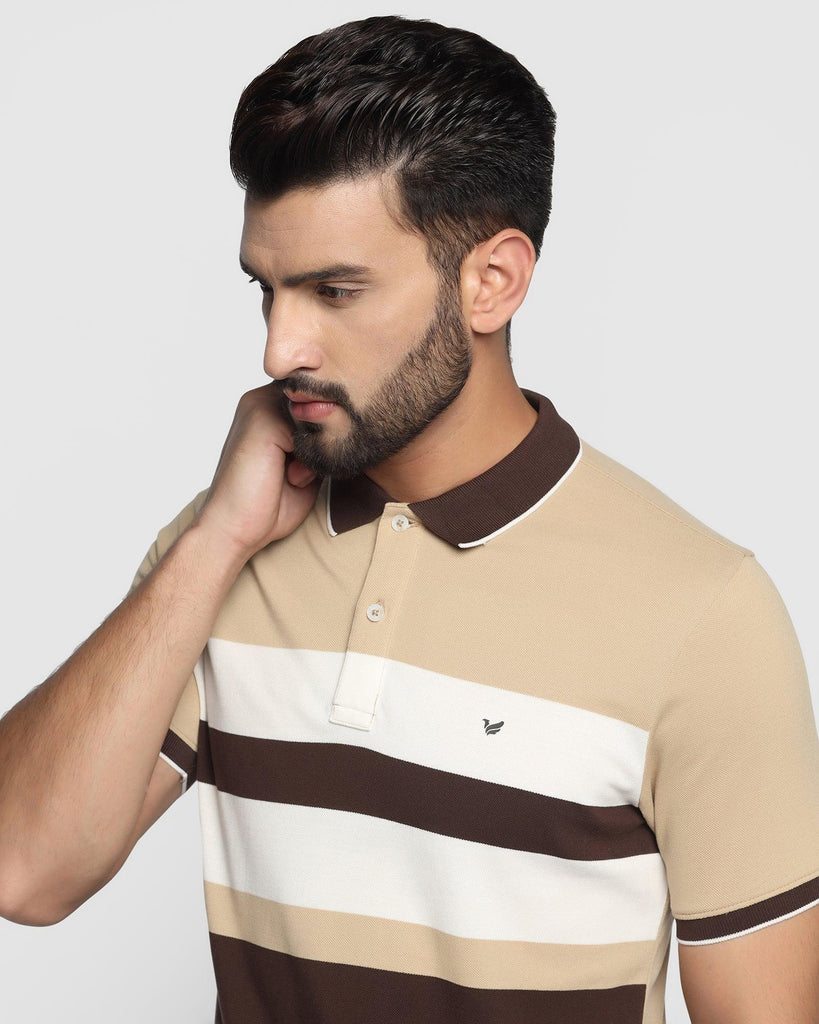 Polo Brown Striped T-Shirt - Madona