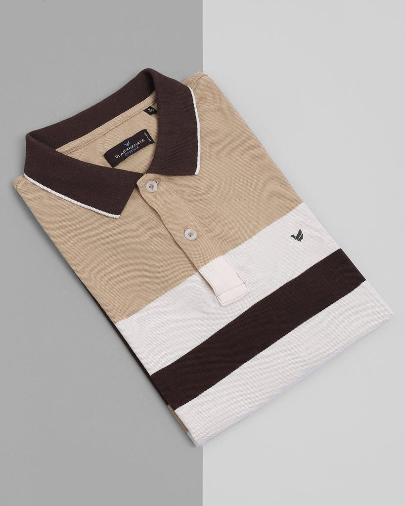 Polo Brown Striped T-Shirt - Madona