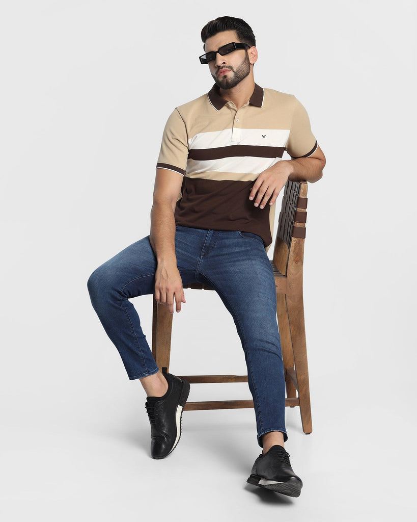 Polo Brown Striped T-Shirt - Madona