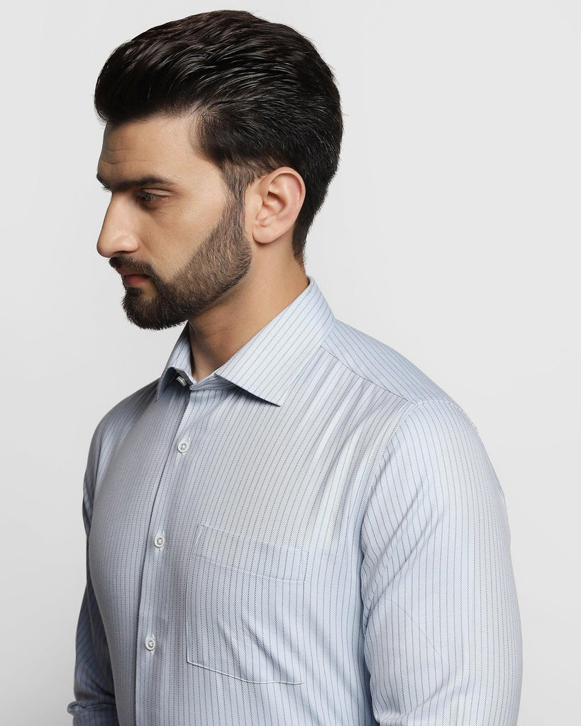 Formal Blue Striped Shirt - Gavin