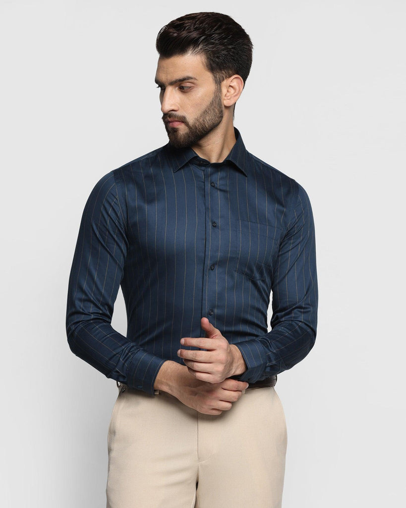 Formal Navy Striped Shirt - Hope