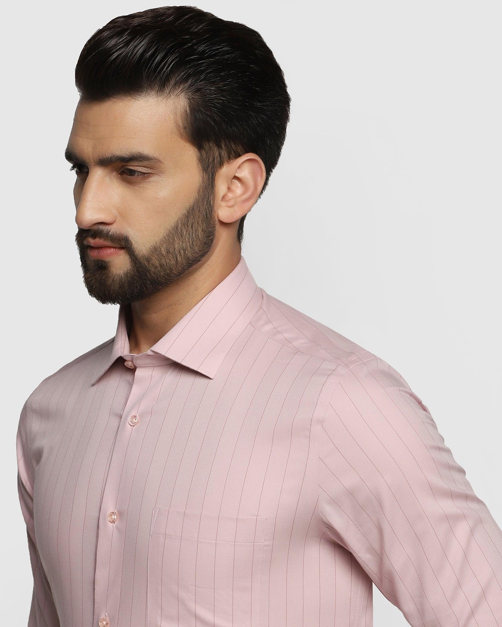 Formal Pink Striped Shirt - Snow
