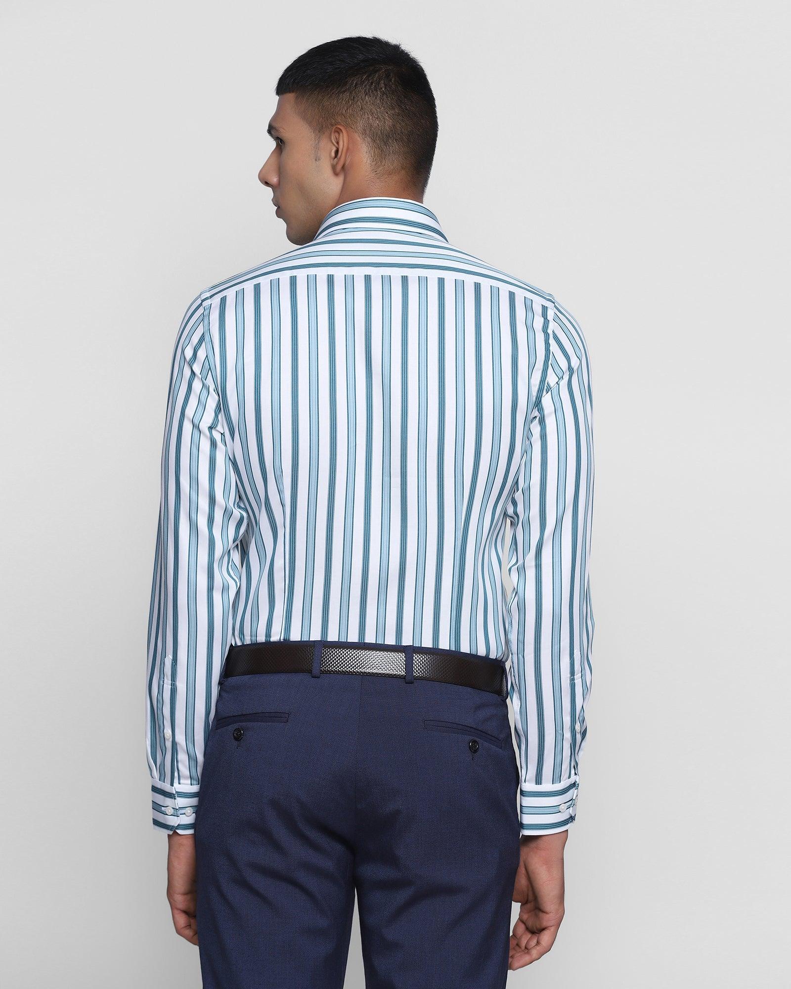 Formal White Striped Shirt - Gloster