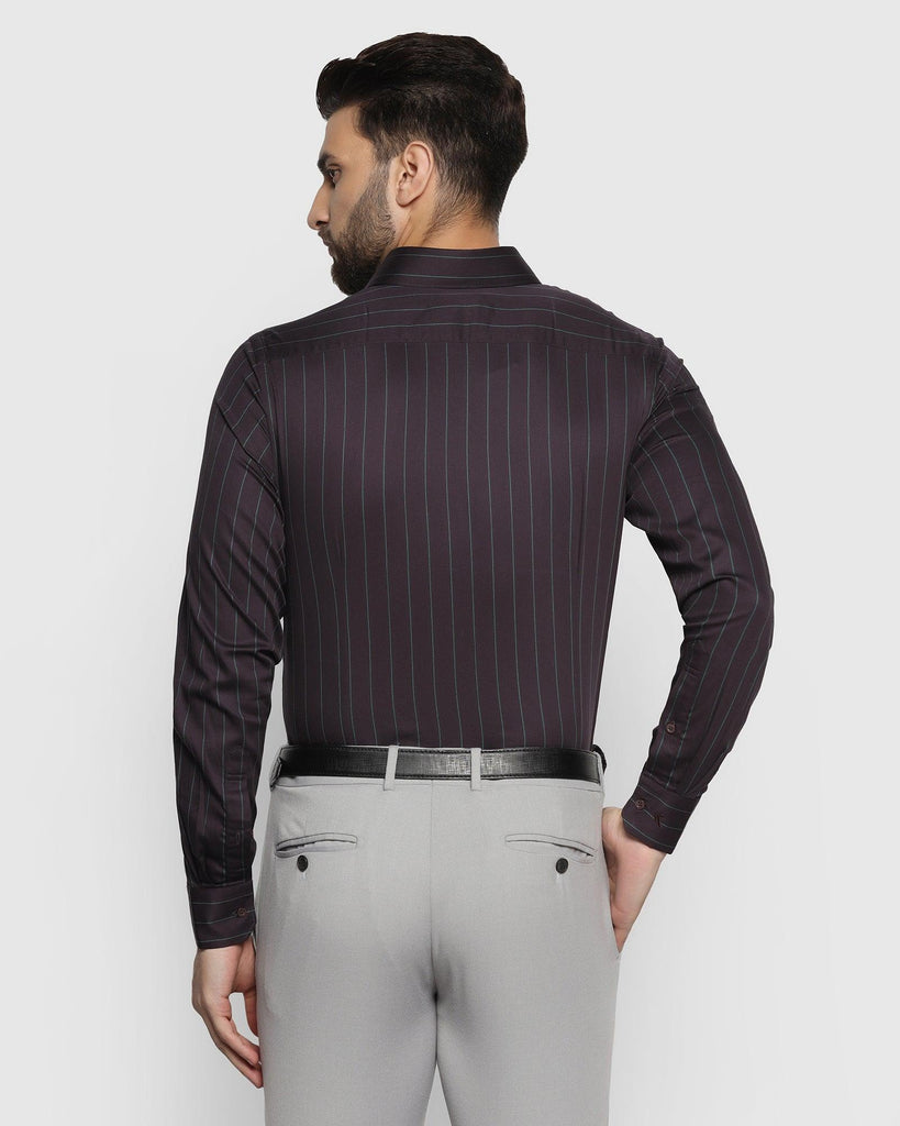 Formal Wine Striped Shirt - Hope