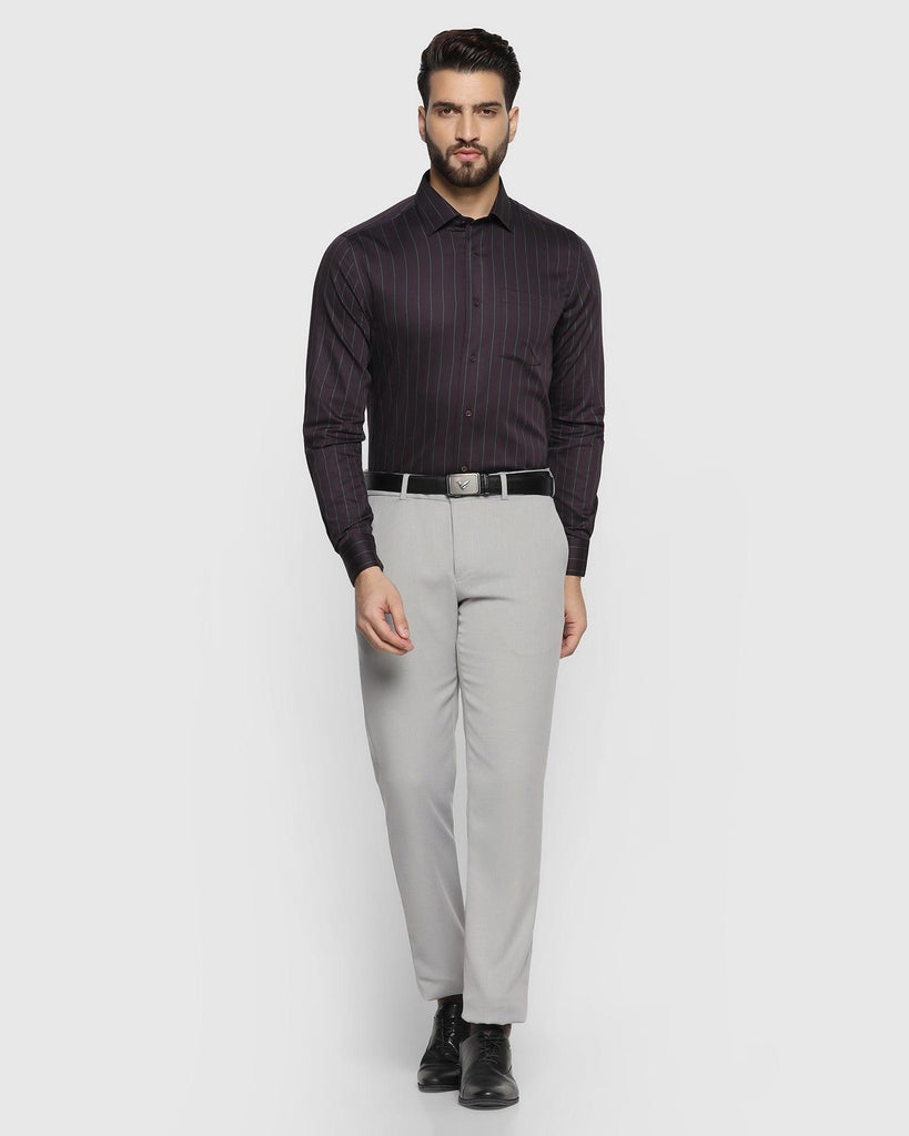 Formal Wine Striped Shirt - Hope