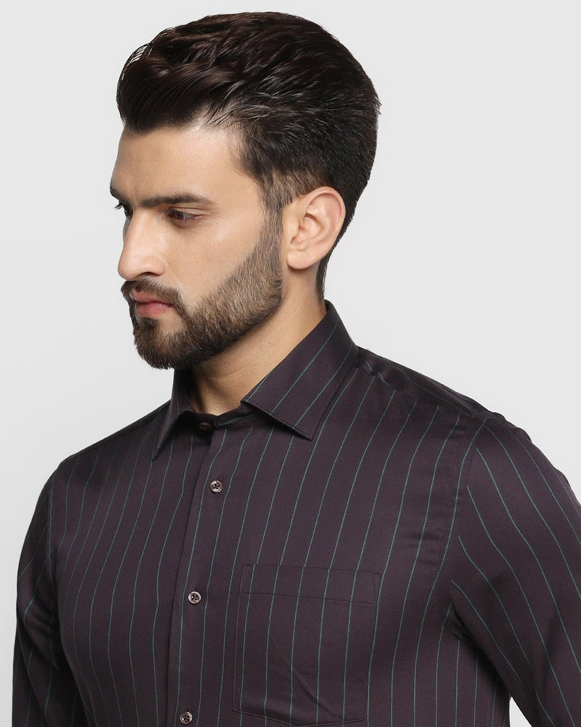 Formal Wine Striped Shirt - Hope