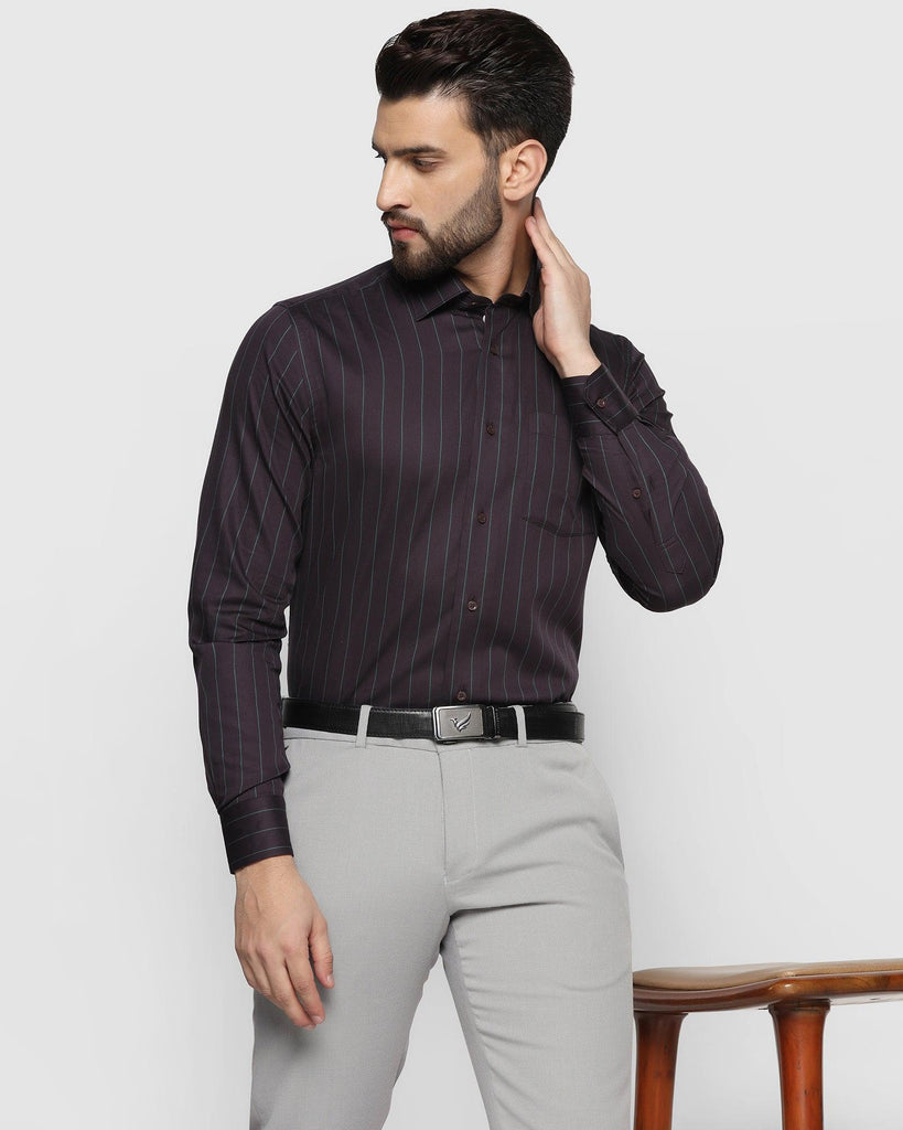 Formal Wine Striped Shirt - Hope