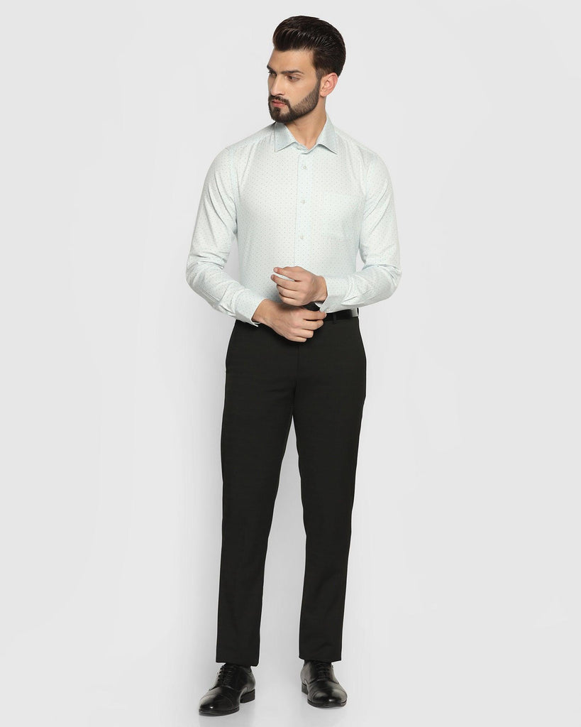 Slim Comfort B-95 Formal Black Striped Trouser - Crew