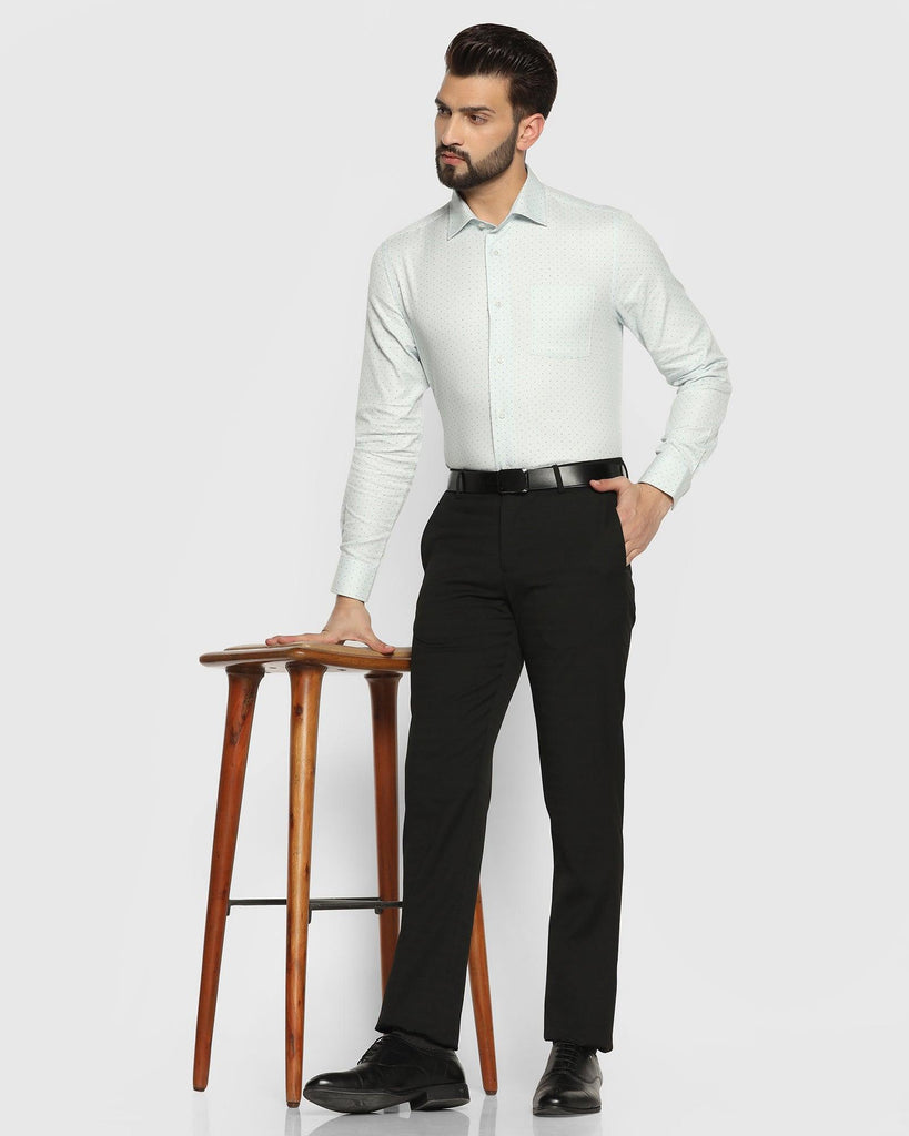 Slim Comfort B-95 Formal Black Striped Trouser - Crew