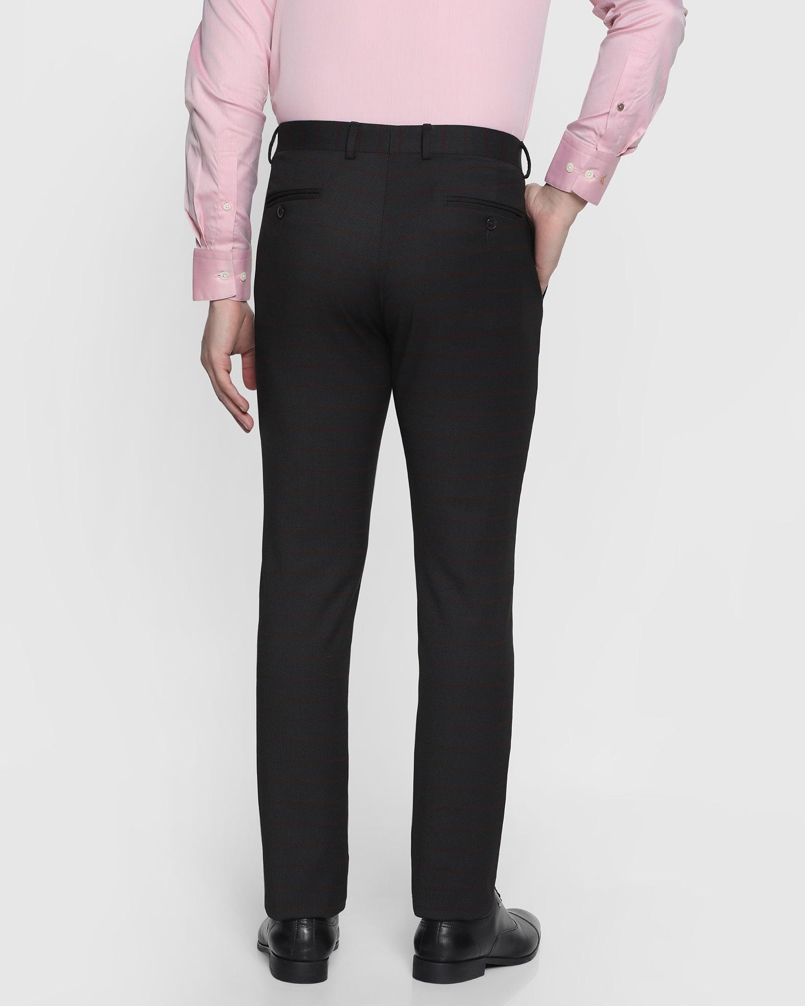 Slim Fit B-91 Formal Charcoal Striped Trouser - Kenner
