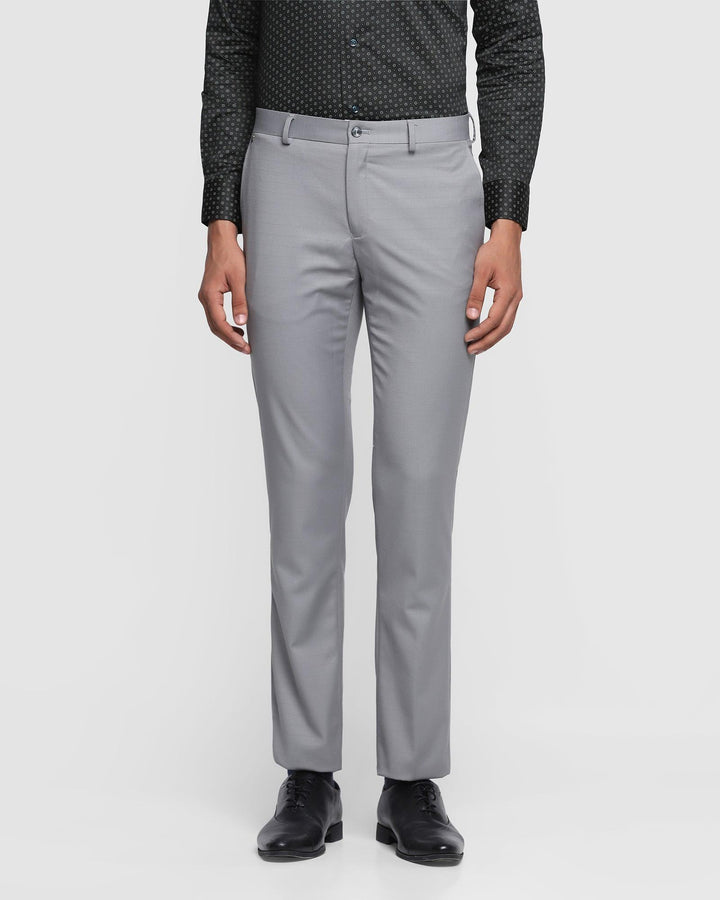 Slim Comfort B-95 Formal Grey Striped Trouser - Drew