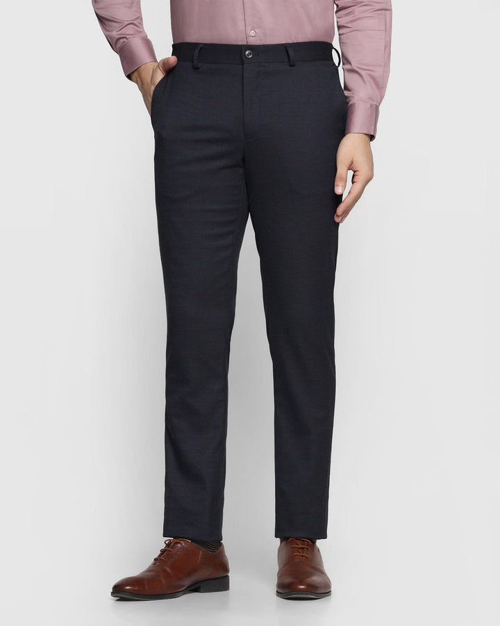 Slim Fit B-91 Formal Navy Striped Trouser - Kenner