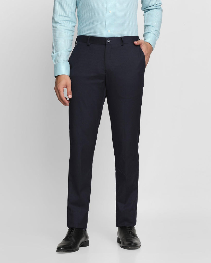 Slim Comfort B-95 Formal Navy Striped Trouser - Drew