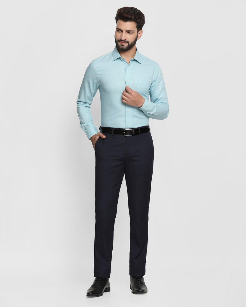 Slim Comfort B-95 Formal Navy Striped Trouser - Drew